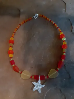 N #84 Ready for the Beach Wearing this Absolutely Radiant Sea Glass Necklace!