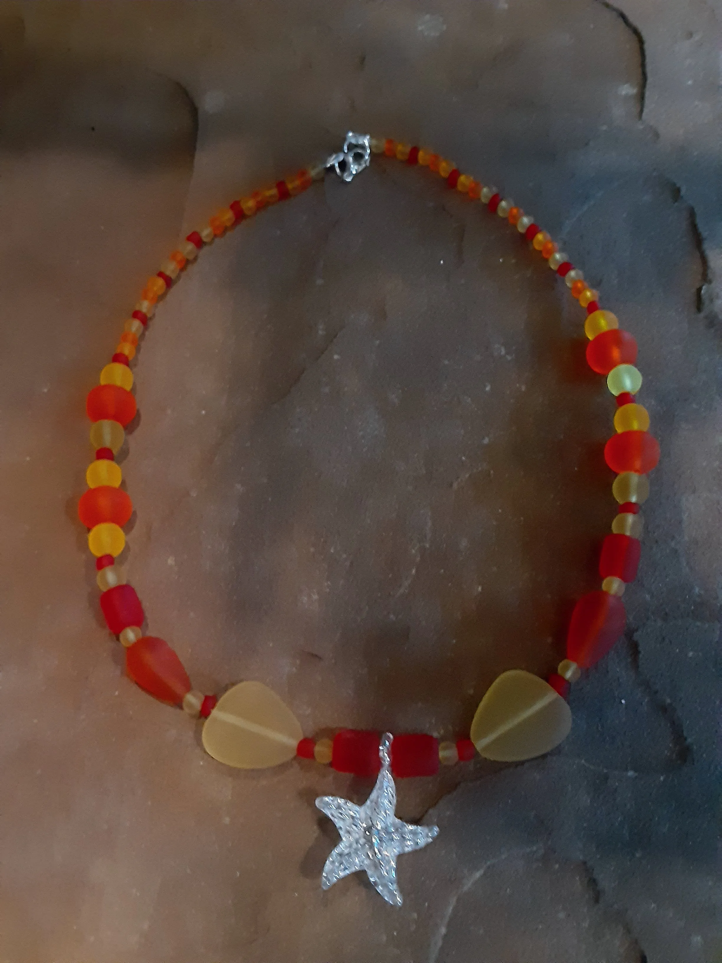 N #84 Ready for the Beach Wearing this Absolutely Radiant Sea Glass Necklace!