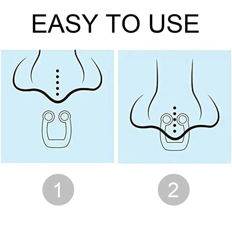 NEW Anti Snore Devices, Anti Snoring Nose Clip, Anti Snore Chin Strap, Stop Snoring Chin Strap, Magnetic Nose Clip, For Comfortable Sleep and Better Breathing, Includes 1 Snore Strap & 1 Snore Nose Piece