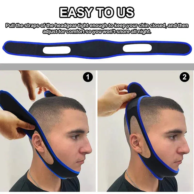 NEW Anti Snore Devices, Anti Snoring Nose Clip, Anti Snore Chin Strap, Stop Snoring Chin Strap, Magnetic Nose Clip, For Comfortable Sleep and Better Breathing, Includes 1 Snore Strap & 1 Snore Nose Piece