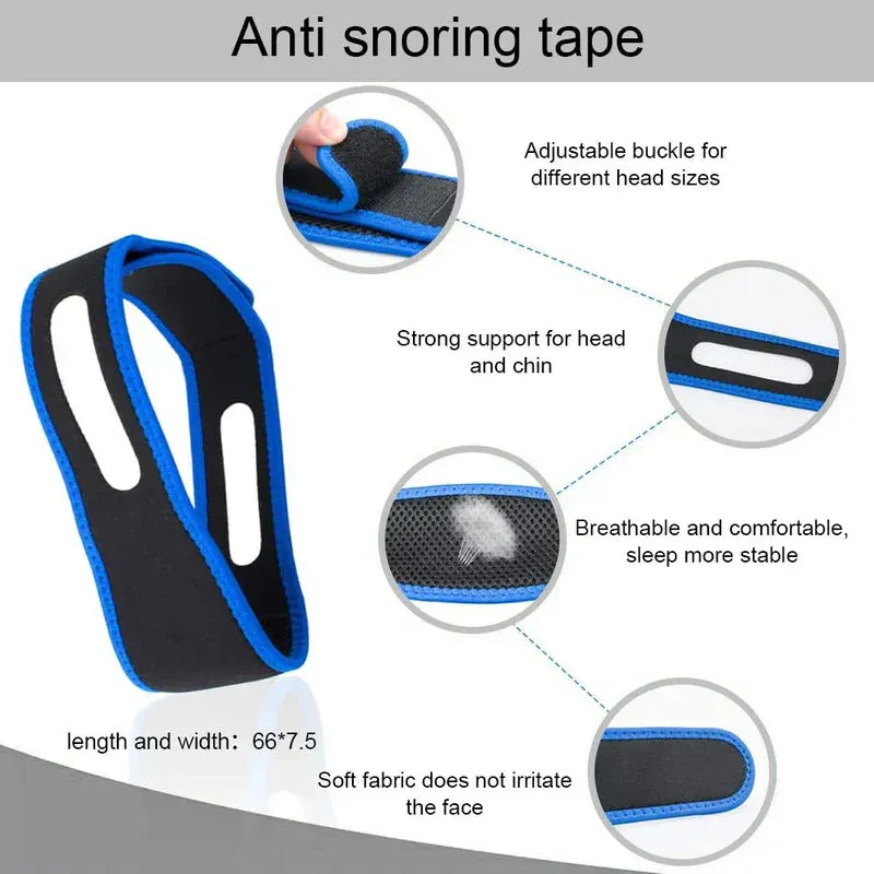 NEW Anti Snore Devices, Anti Snoring Nose Clip, Anti Snore Chin Strap, Stop Snoring Chin Strap, Magnetic Nose Clip, For Comfortable Sleep and Better Breathing, Includes 1 Snore Strap & 1 Snore Nose Piece