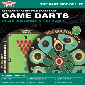 New Dartboard Play Snooker or Golf! No Box! Retails $120 US 