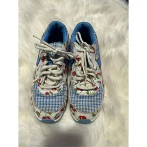 Nike Air Max Excee picnic plaid cherry blue white 4.5y
