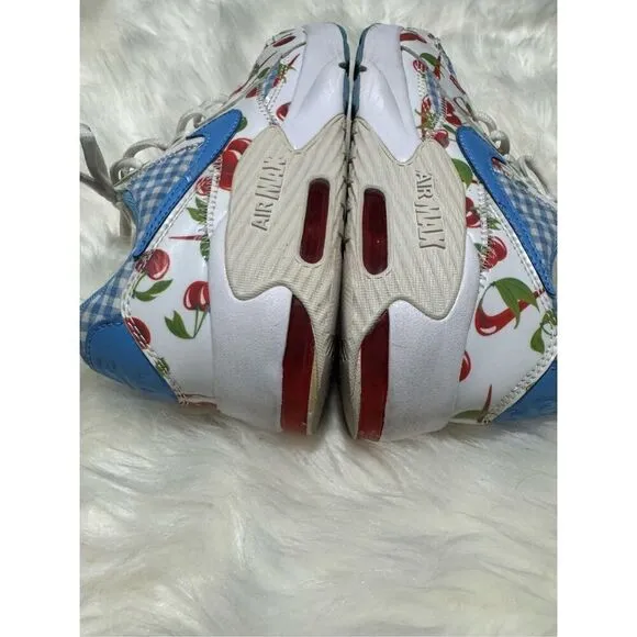 Nike Air Max Excee picnic plaid cherry blue white 4.5y