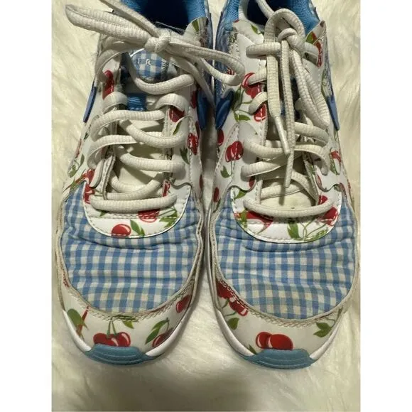 Nike Air Max Excee picnic plaid cherry blue white 4.5y