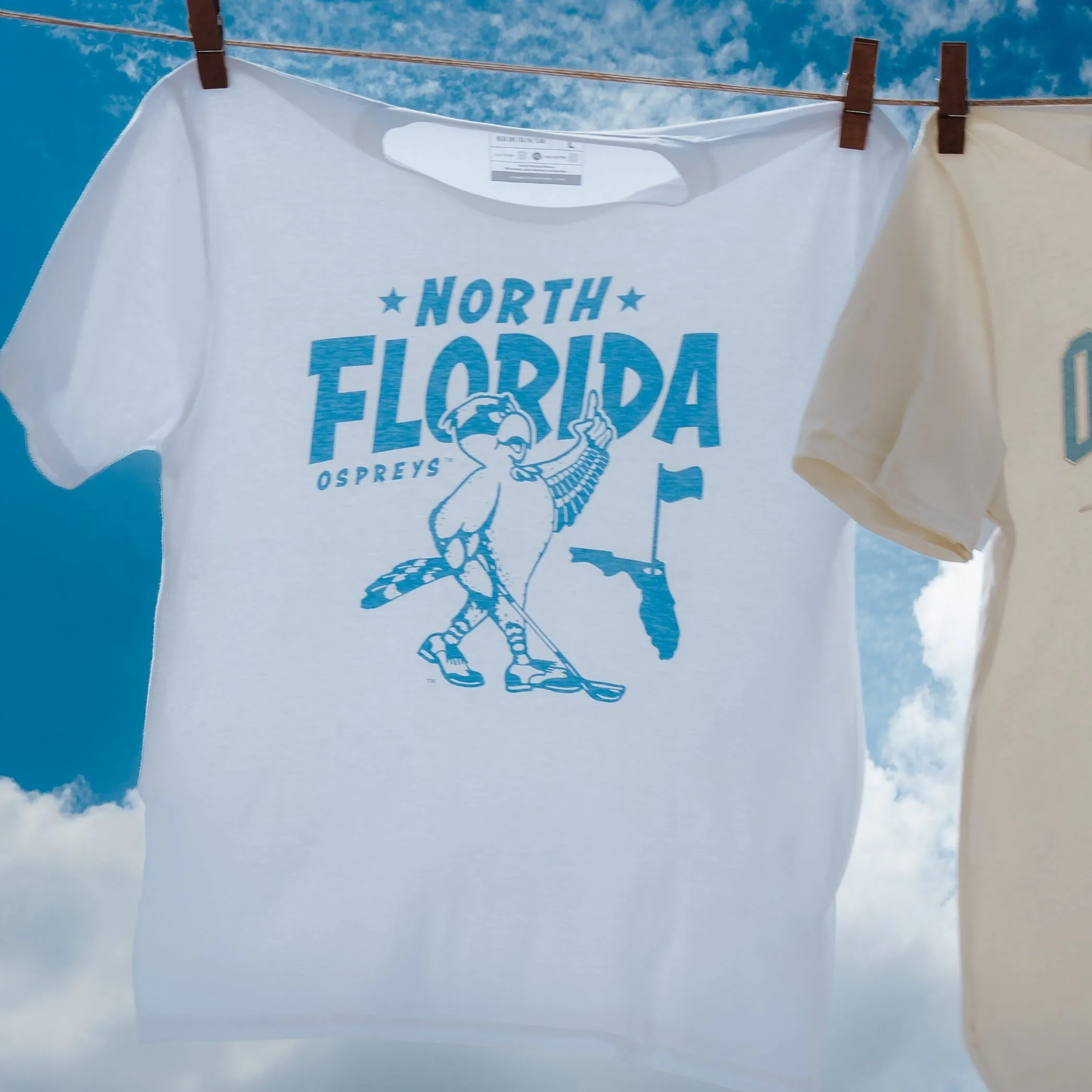 North Florida Ospreys Golf Throwback Tee