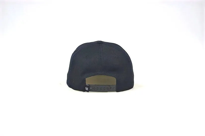 North Script Black Golf Hat