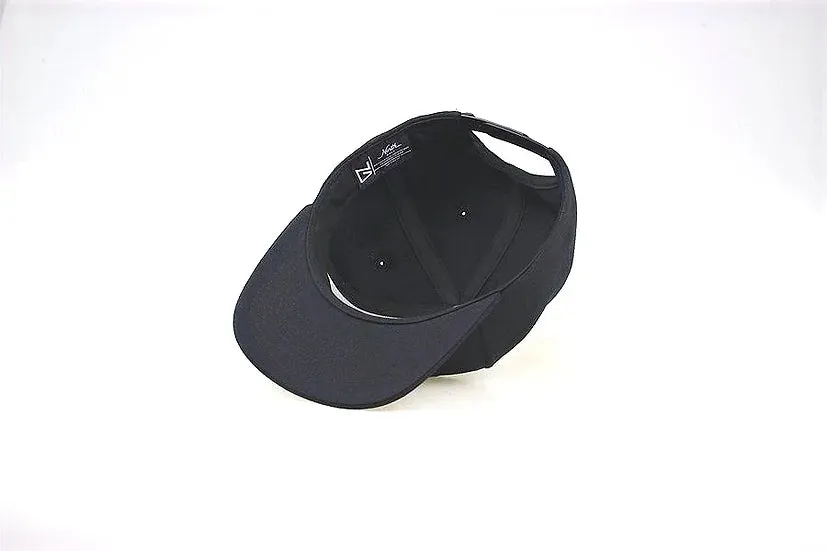 North Script Black Golf Hat