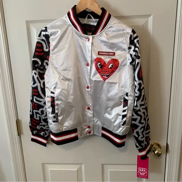 NWT Keith Haring X Members Only Bomber Windbreaker