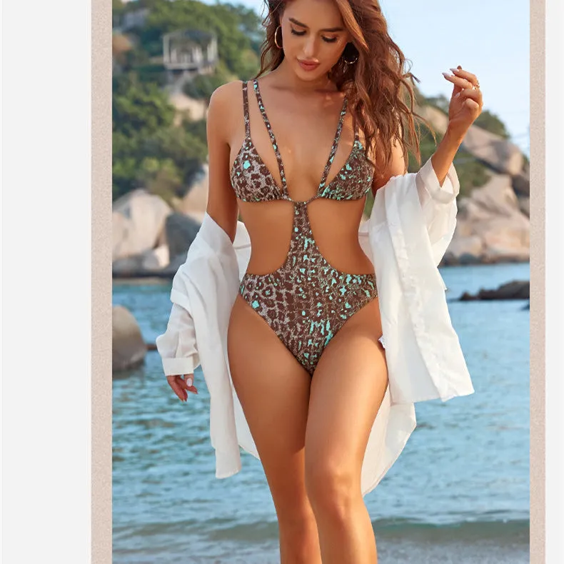 One Piece Swimsuit With Chest Pad Without Underwire trendy
