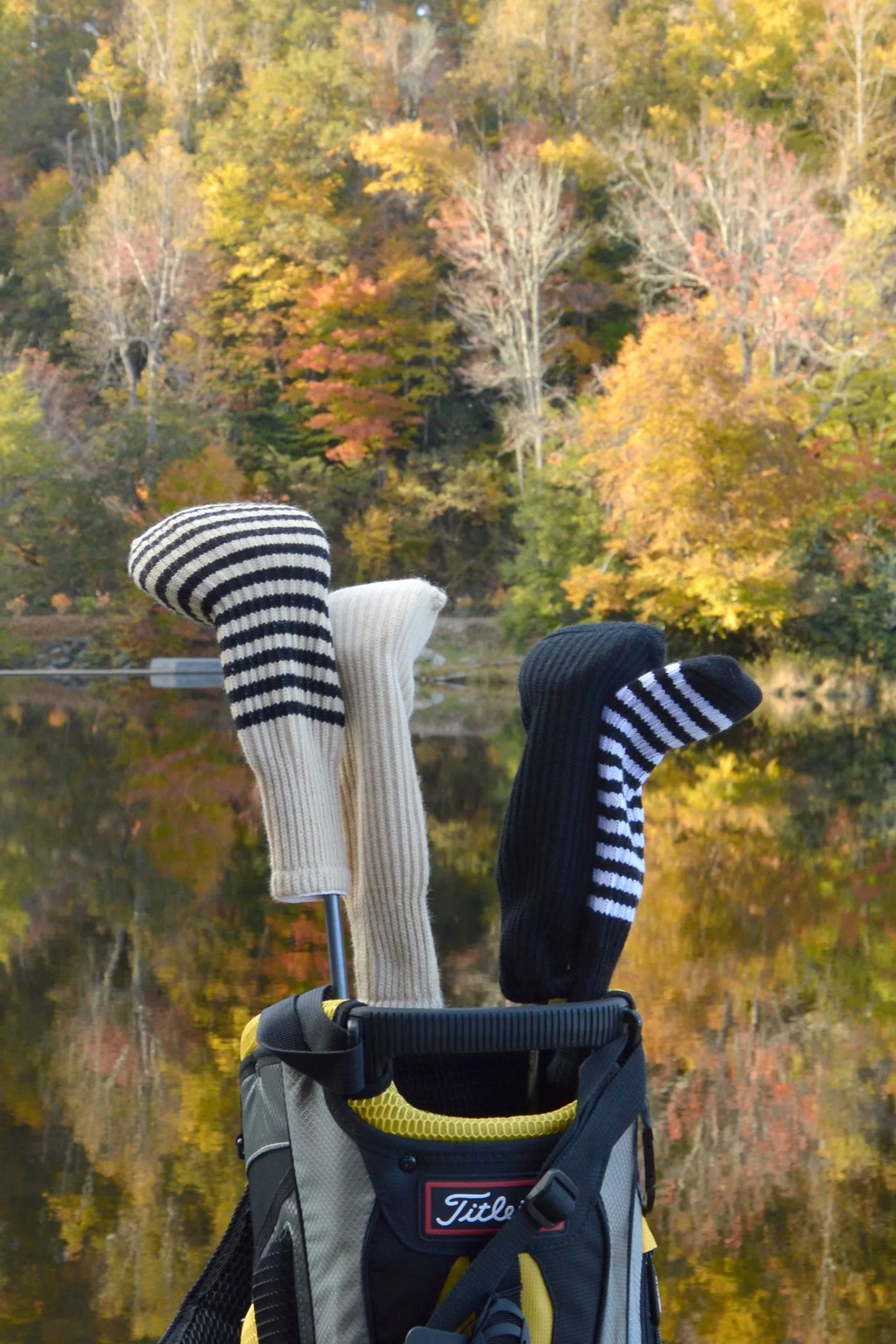 Orange and Royal Blue Club Sock Golf Headcover