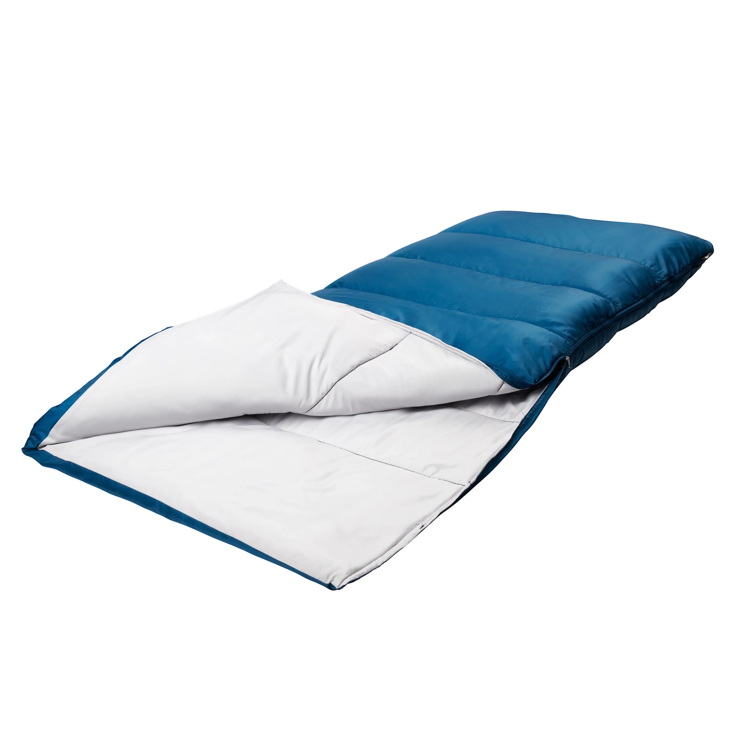 Ozark Trail 35-Degree Cool Weather Rectangular Sleeping Bag, Blue, 33"x77"