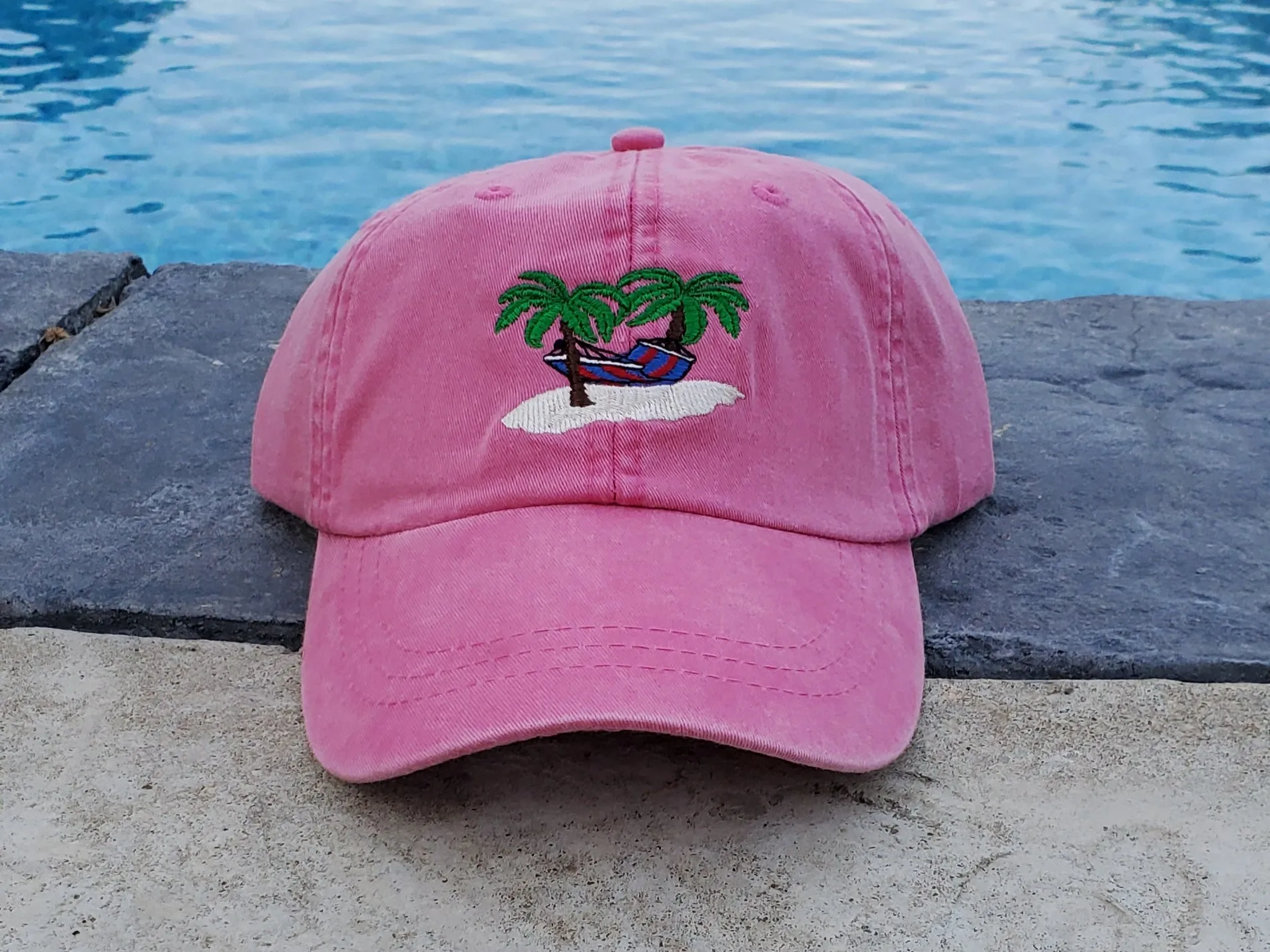 Palm Tree Beach Hammock Cap (4 optional colors)