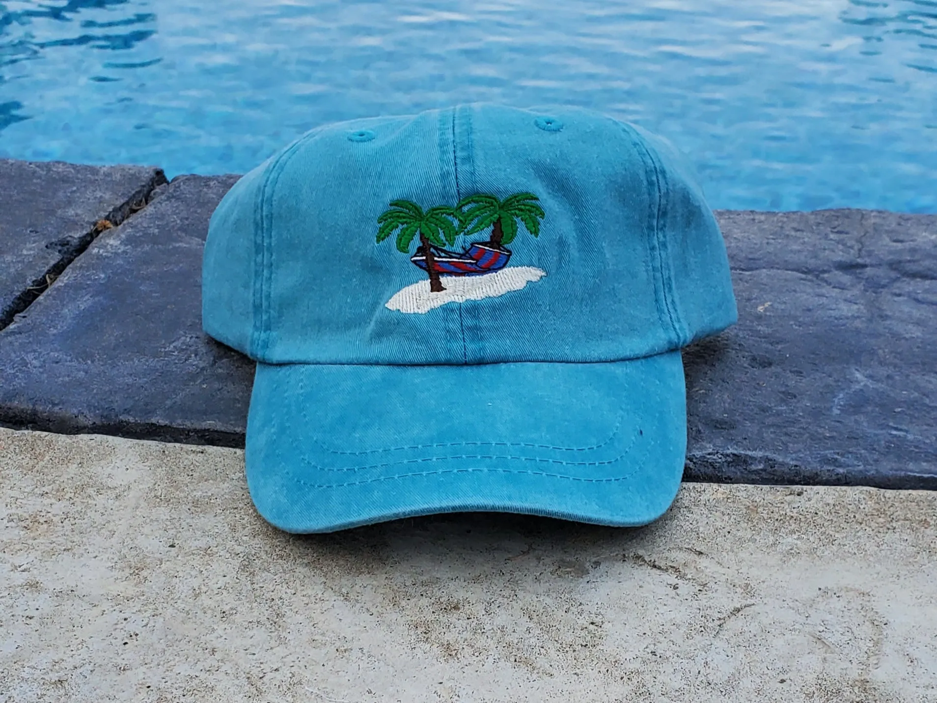 Palm Tree Beach Hammock Cap (4 optional colors)