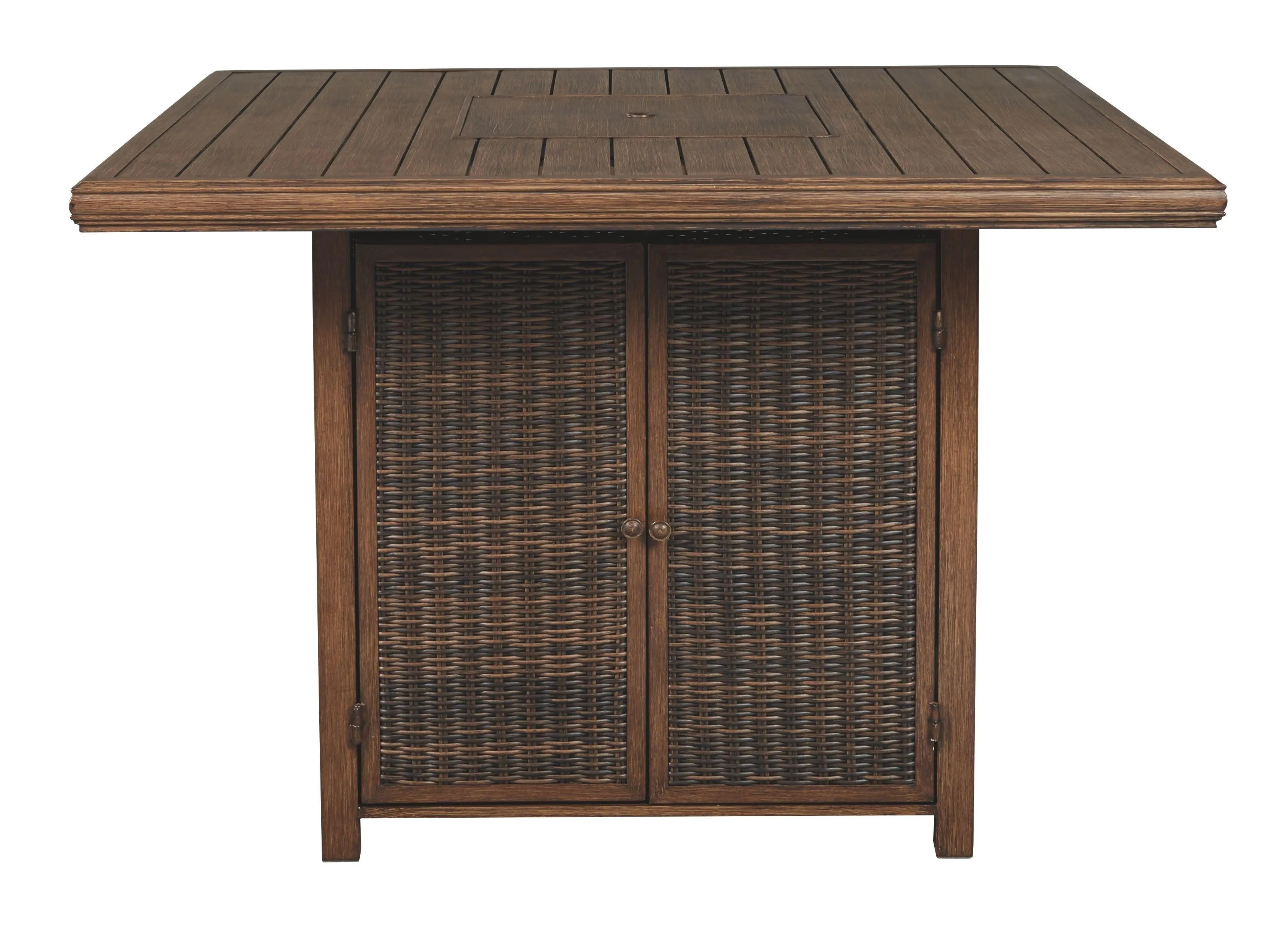 Paradise - Square Bar Table W/fire Pit