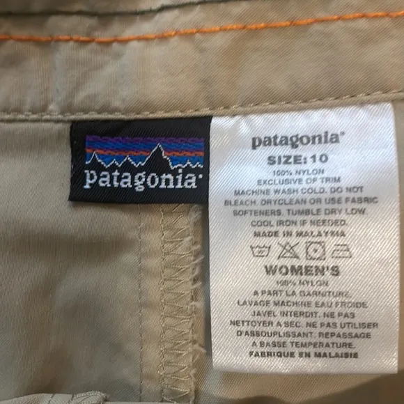 Patagonia skort khaki 10