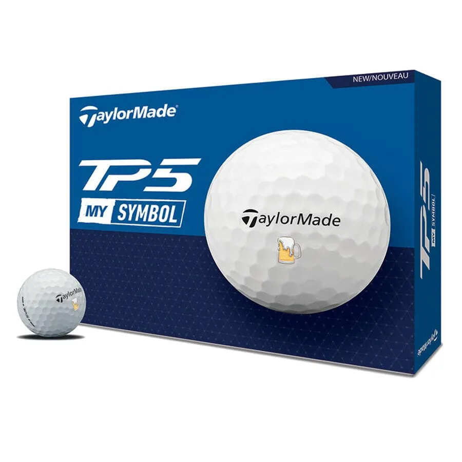 Pelotas de golf de cerveza TaylorMade TP5, paquete de 12