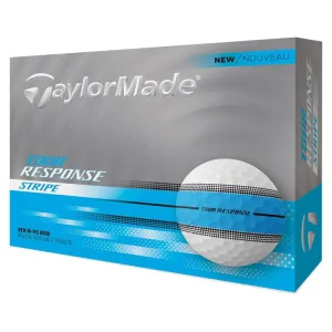 Pelotas de golf TaylorMade Tour Response Stripe, paquete de 12