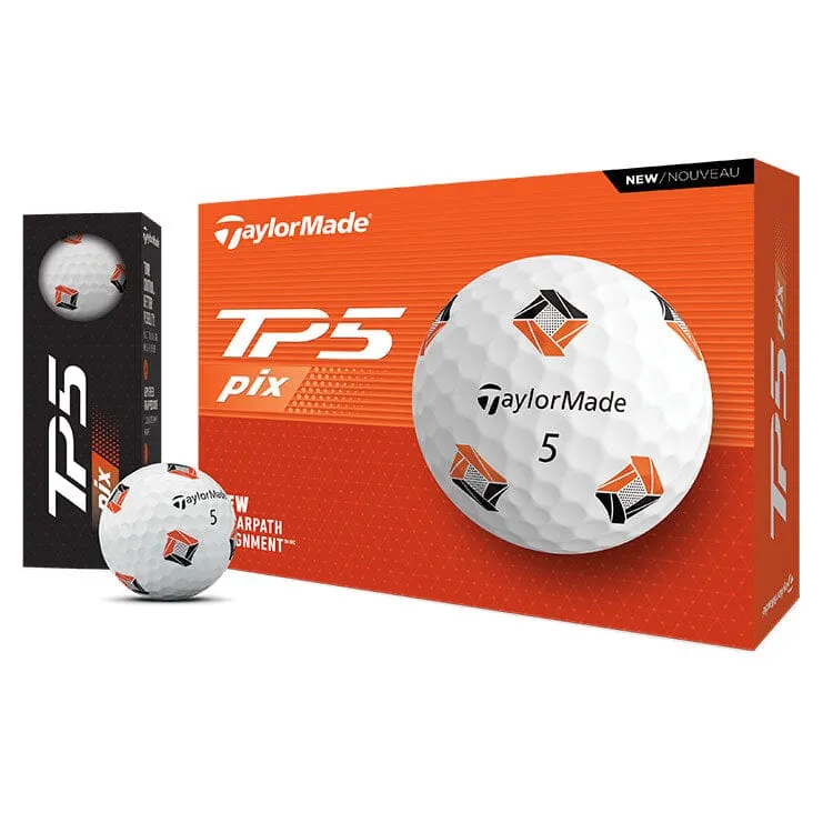 Pelotas de golf TaylorMade TP5 Pix, paquete de 12