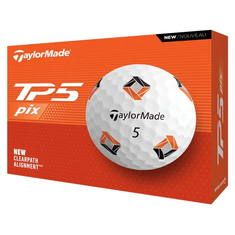 Pelotas de golf TaylorMade TP5 Pix, paquete de 12