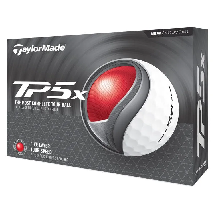 Pelotas de golf TaylorMade TP5x, paquete de 12
