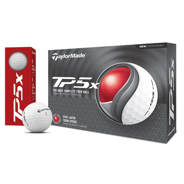 Pelotas de golf TaylorMade TP5x, paquete de 12