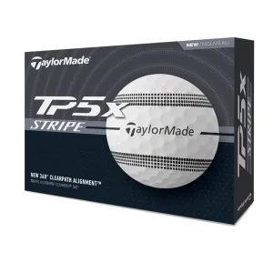 Pelotas de golf TaylorMade TP5x Stripe, paquete de 12