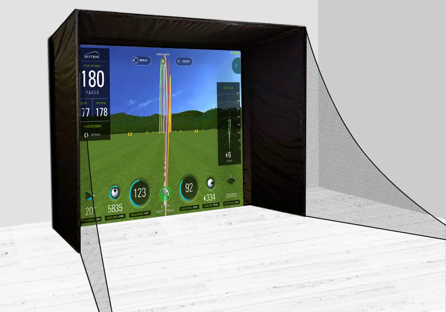 PerfectBay™ Golf Simulator Screen Enclosure