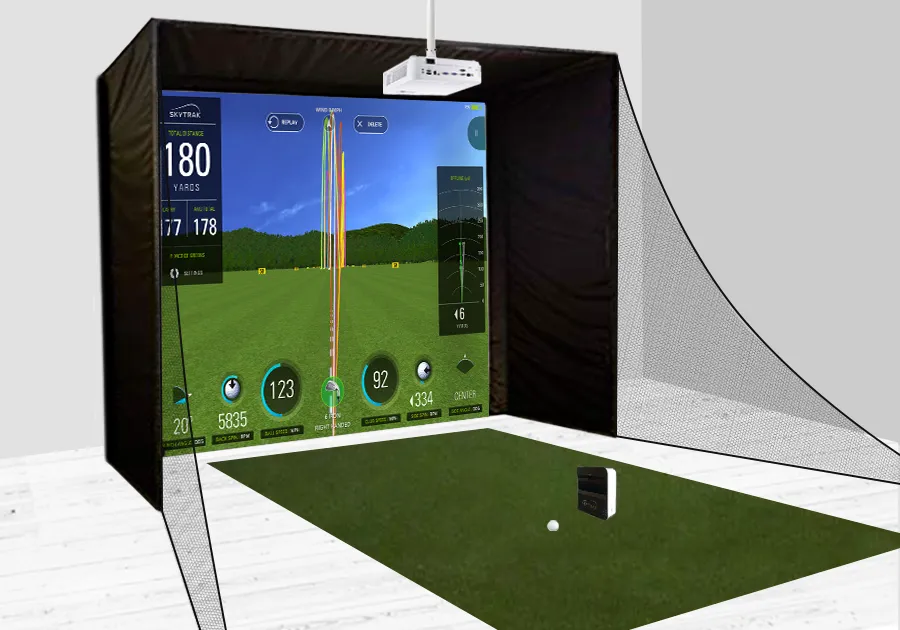 PerfectBay™ Golf Simulator Screen Enclosure