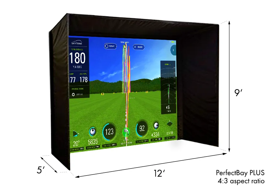 PerfectBay™ Golf Simulator Screen Enclosure