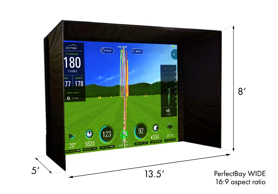 PerfectBay™ Golf Simulator Screen Enclosure