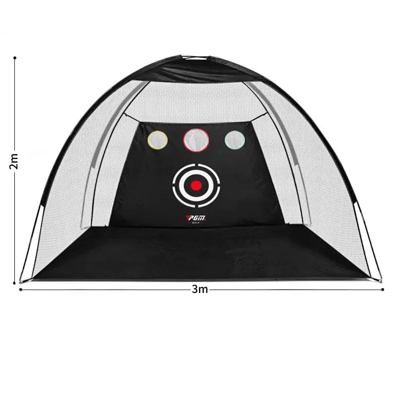 PGM 2/3m Indoor Golf Training Net Foldable Targeting Tent Cage Practice Driving Football Durable Polyester Oxford Fabric LXW013