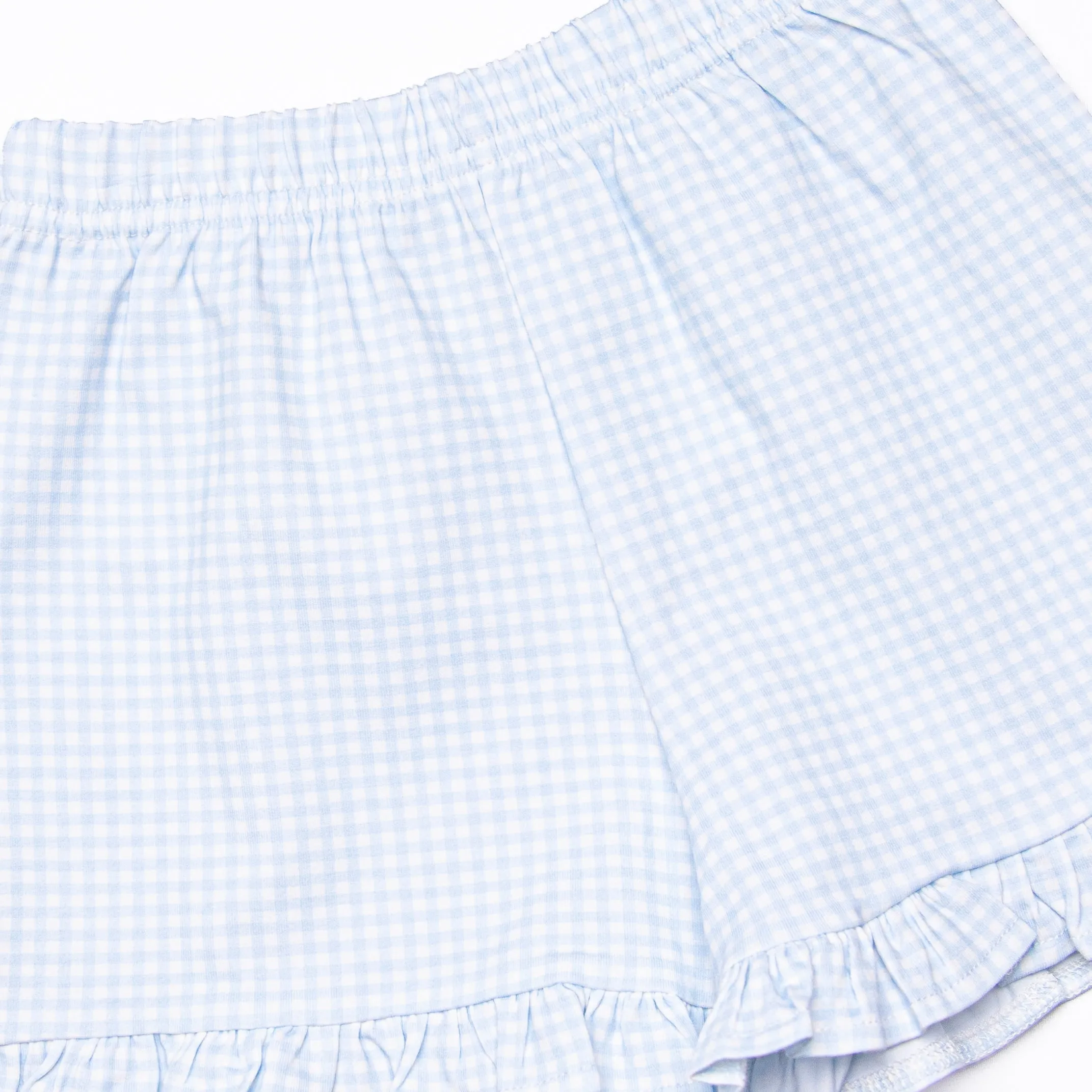Pick of the Picnic Ruffle Short Set, Blue