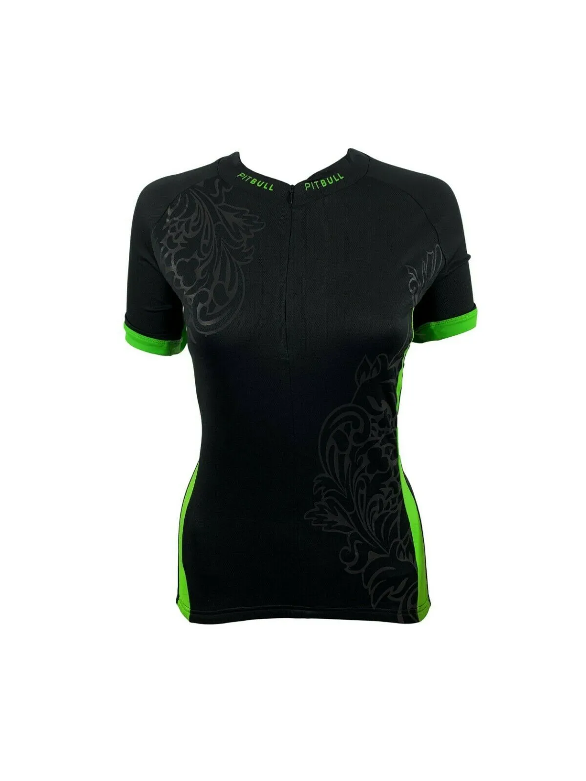 Pitbull Zara Womens Short Sleeve Cycling Jersey - Fuchsia Pink or Apple Green