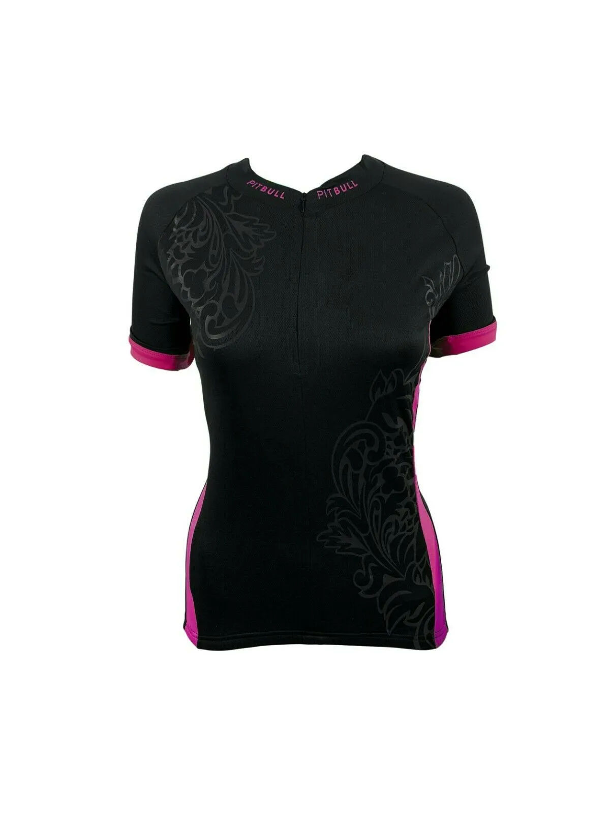 Pitbull Zara Womens Short Sleeve Cycling Jersey - Fuchsia Pink or Apple Green