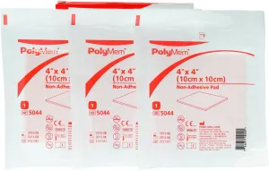 Polymem 4" x 4" Non-Adhesive Pad (Box of 15) Wound Dressing