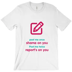 Post me Adult T-shirt (English)