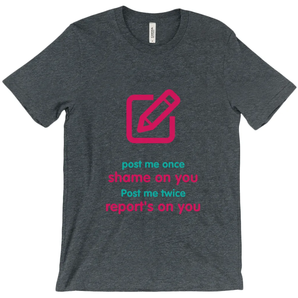 Post me Adult T-shirt (English)
