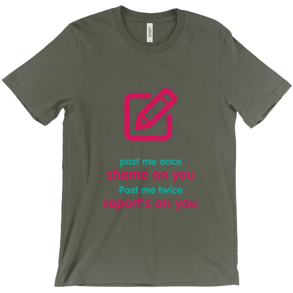 Post me Adult T-shirt (English)