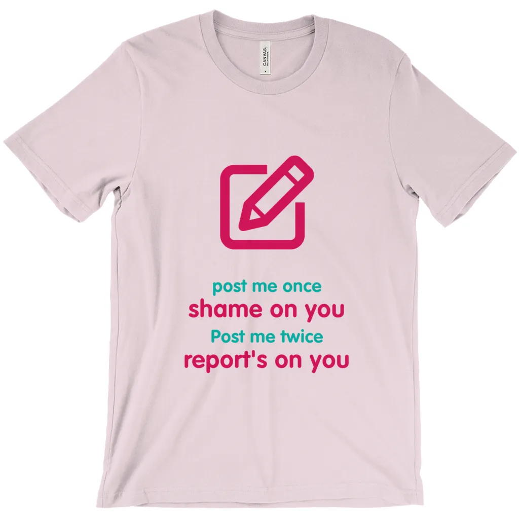 Post me Adult T-shirt (English)