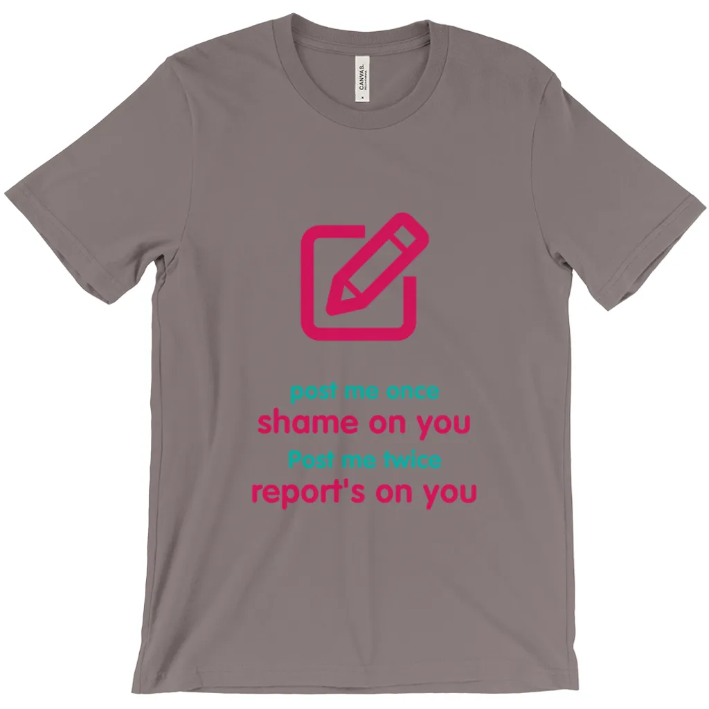 Post me Adult T-shirt (English)