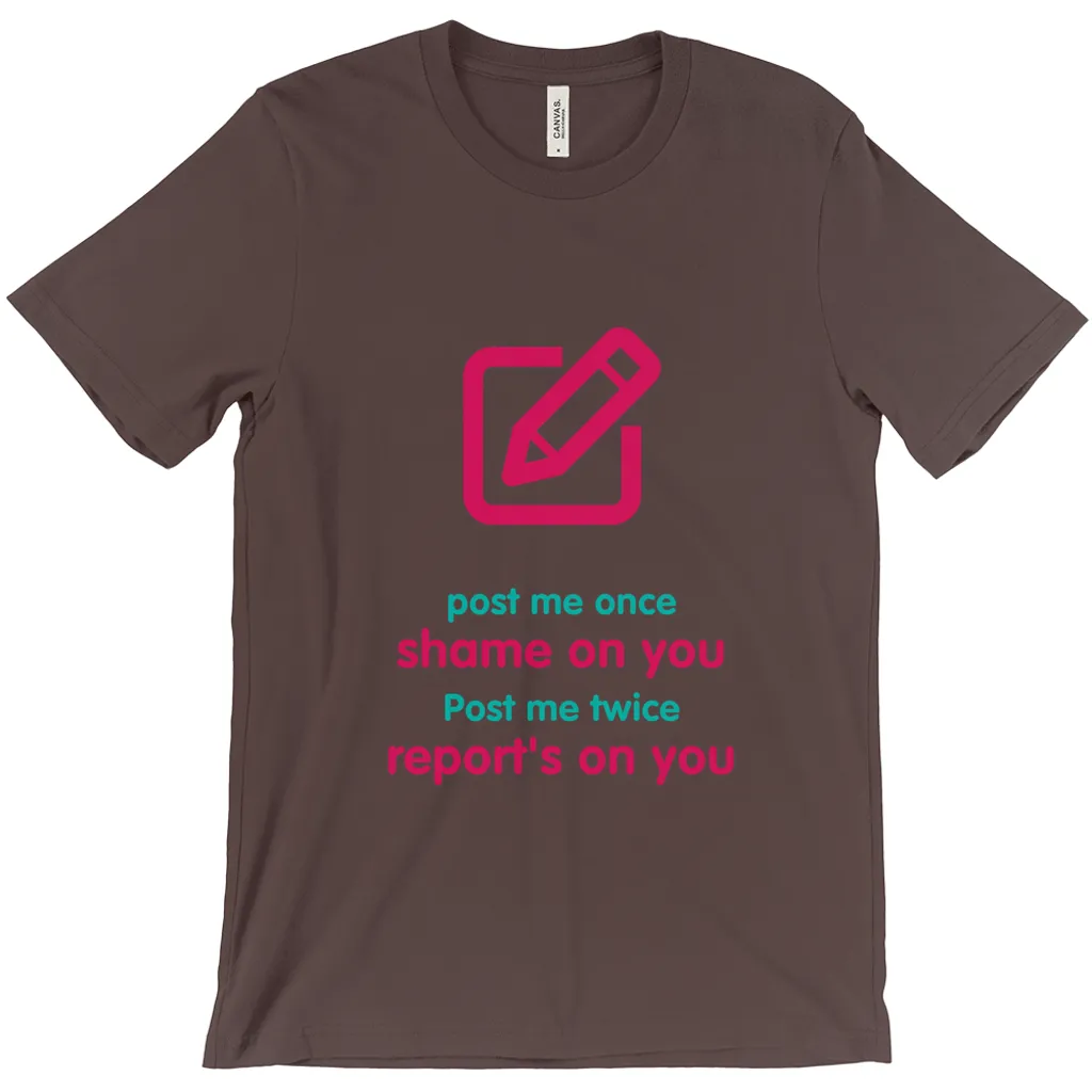 Post me Adult T-shirt (English)