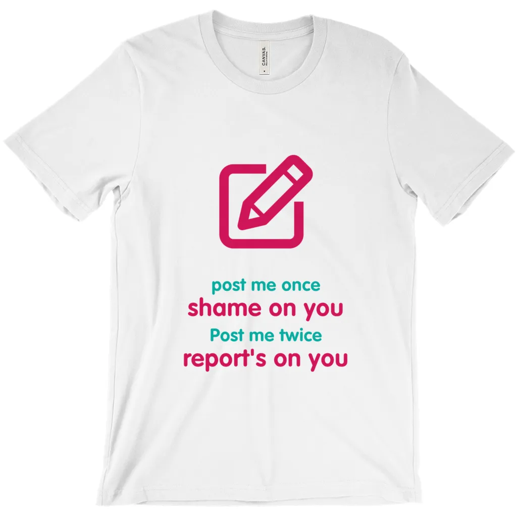 Post me Adult T-shirt (English)