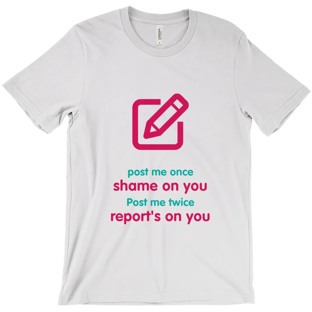 Post me Adult T-shirt (English)
