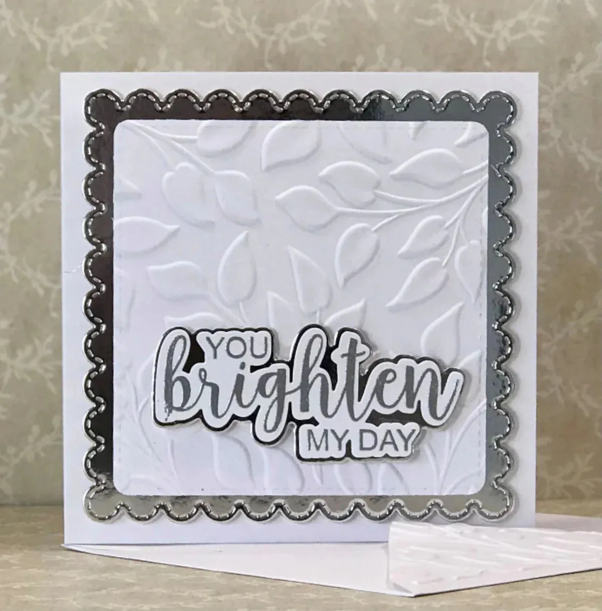 Pretty Leaves 6x6 3D Embossing Folder Lisa Horton