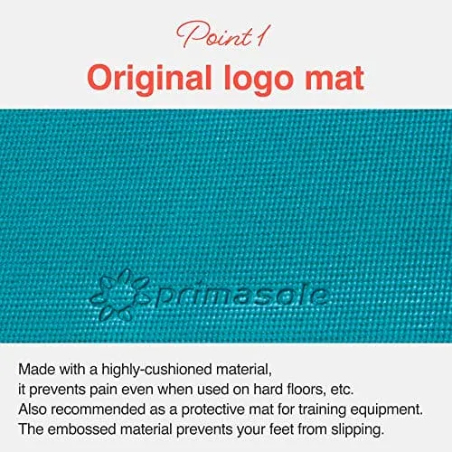 Primasole Yoga Mat with Carry Strap for Yoga Pilates Fitness and Floor Workout at Home and Gym 1/3 thick (Jango Green Color) PSS91NH011A