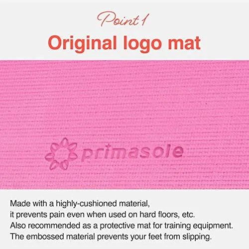 Primasole Yoga Mat with Carry Strap for Yoga Pilates Fitness and Floor Workout at Home and Gym 1/4 thick (Azalea Pink Color) PSS91NH004A