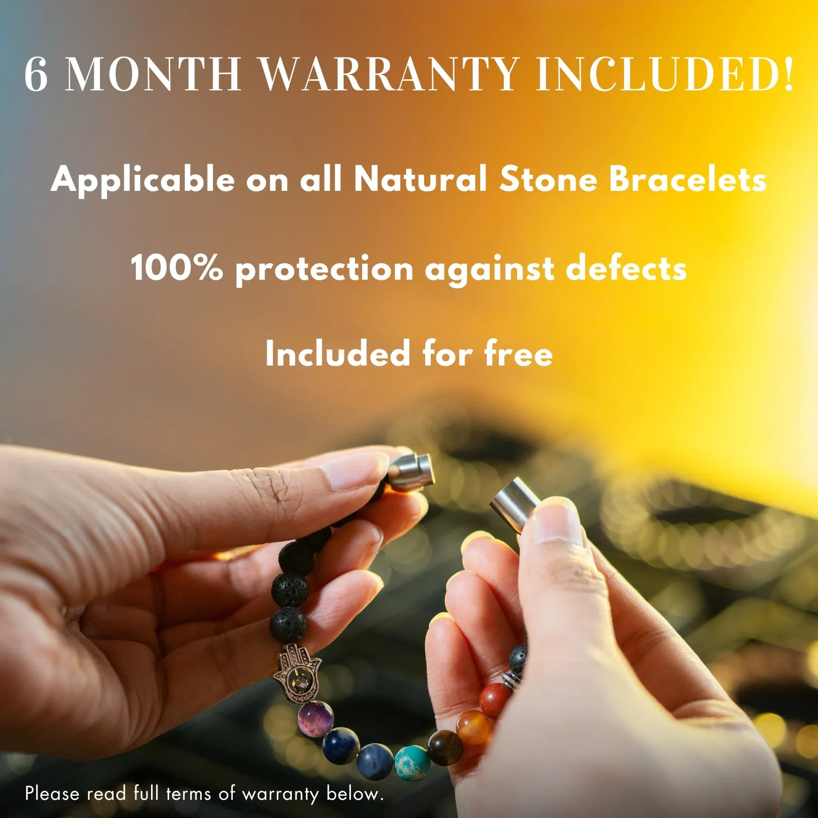 Protective Lapis Lazuli Evil Eye Natural Stone Bracelet with Magsnap 2