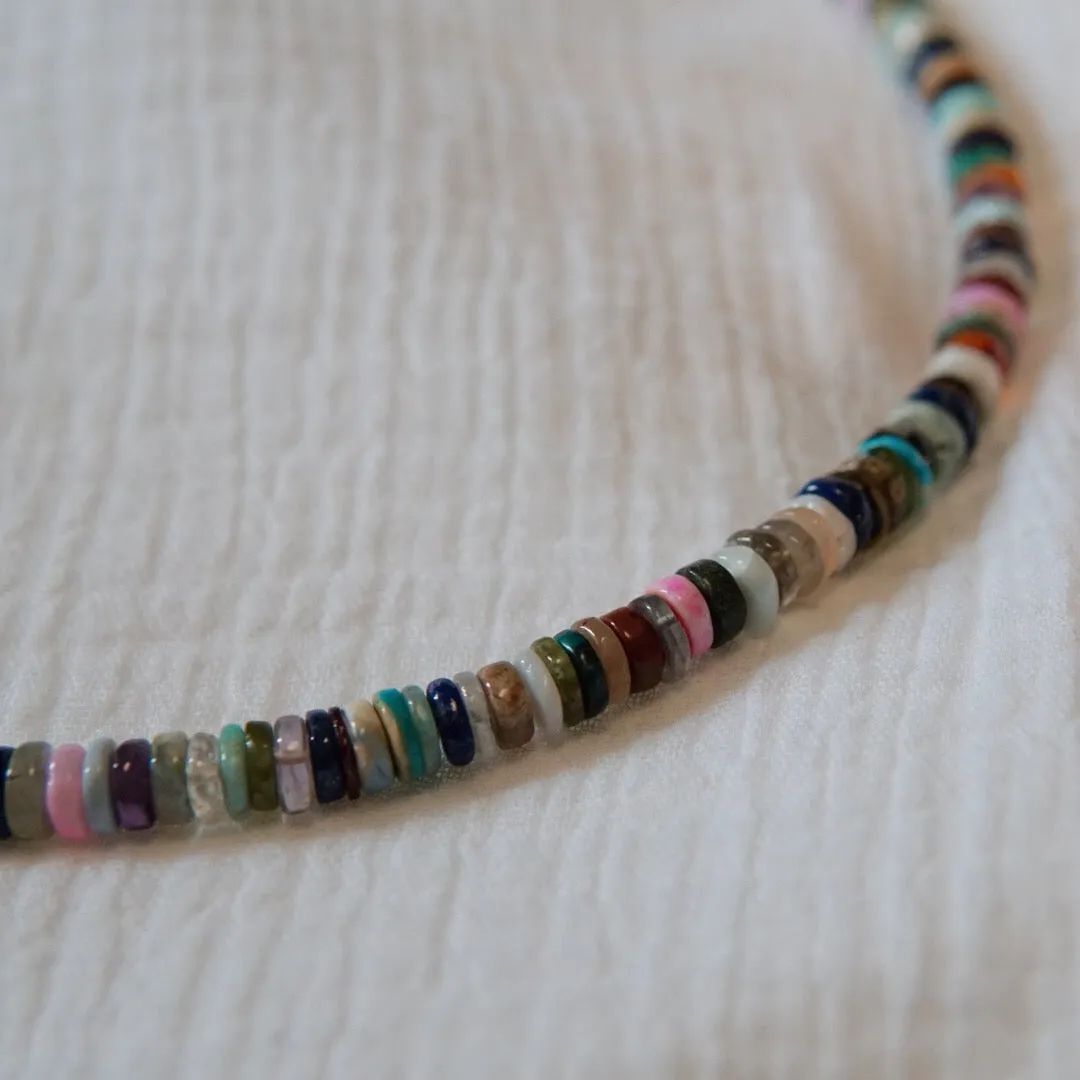 Psychedelic Candy Gemstone Necklace