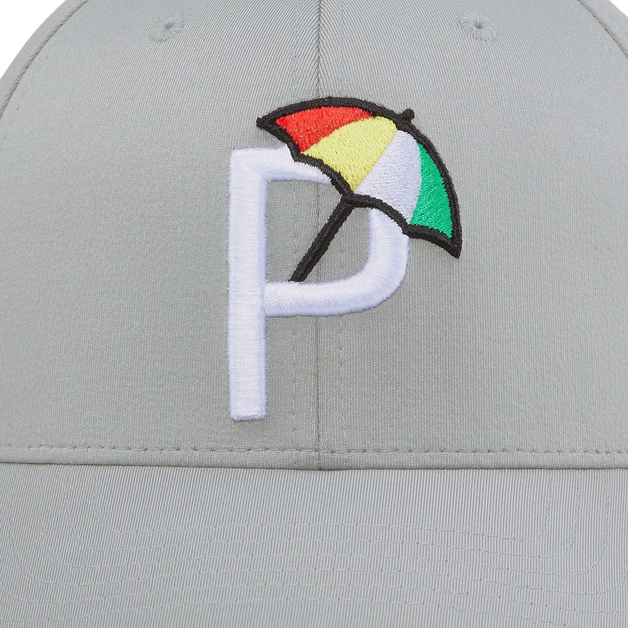 Puma P Mens Golf Hat Bright Ash Gray / White Glow